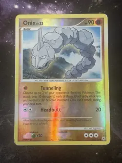 1x Onix - 92/130 - Common - Reverse Holo Moderately Played Pokemon Diamond & Pea - Image 1