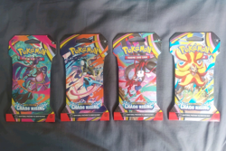 Set of 4 Pokemon TCG Mega Evolution: Chaos Rising Booster Packs - Image 1