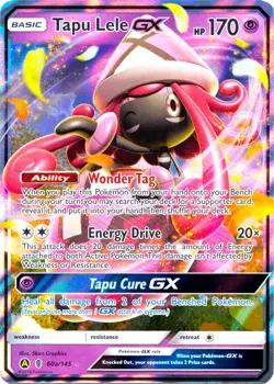 Pokemon TCG Holofoil - Tapu Lele GX - 60a/145 - 060a/145 / NM / English - Image 1