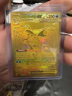 Mega Greninja EX 122/086 Secret Rare Full Art Holo Pokemon Card English - Image 1