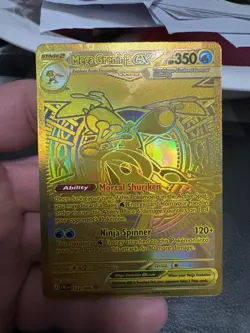 Mega Greninja EX 122/086 Secret Rare Full Art Holo Pokemon Card English - Image 2