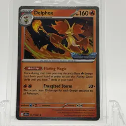 Pokemon TCG Chaos Rising Delphox #013/086 Stamped Promo Sealed - Image 1