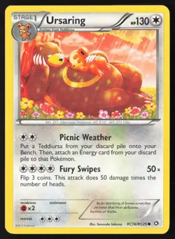 Ursaring RC16/RC25 Holo Legendary Treasures: Radiant Collection Pokemon MP - Image 1