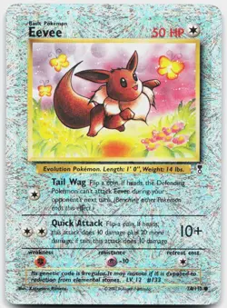 Eevee 74/110 Common Legendary Collection Pokemon Heavily Played - Image 1