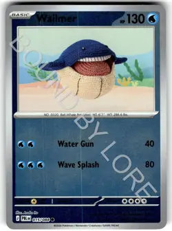 Reverse Holo Wailmer 015/084 Common Pitch Black Pokemon NM - Image 1
