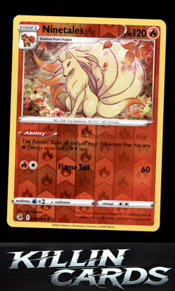 Reverse Holofoil Ninetales (31) 031/264 Pokemon Uncommon SWSH08: Fusion Strike C - Image 1