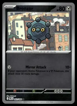 Bronzor 063/084 Common Pitch Black Pokemon Reverse Holo Near Mint - Image 1