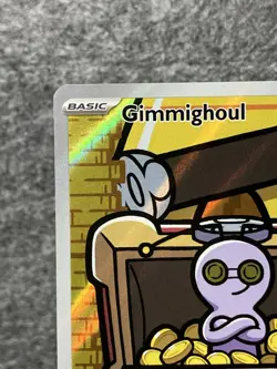 2023 Pokemon TCG SV04: Paradox Rift Gimmighoul 198/182 Illustration Rare NM - Image 2