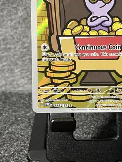2023 Pokemon TCG SV04: Paradox Rift Gimmighoul 198/182 Illustration Rare NM - Image 4