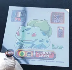 Bulbasaur Lv.30 Pokemon Mini Sticker Clear Japanese No.D01 Nintendo Japan F/S - Image 4