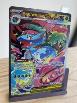 Pokemon Mega Venusaur EX Ultra Rare Full Art Holo 177/132 Mega Evolutions NM - Image 1