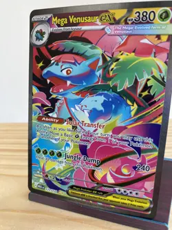Pokemon Mega Venusaur EX Ultra Rare Full Art Holo 177/132 Mega Evolutions NM - Image 4