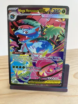 Pokemon Mega Venusaur EX Ultra Rare Full Art Holo 177/132 Mega Evolutions NM - Image 5