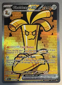 Gholdengo ex 252/182 - Paradox Rift Holo - Rare Pokemon TCG - Image 1