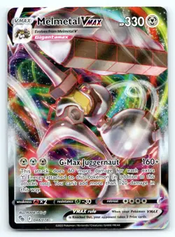 Pokemon Melmetal VMAX Pokemon GO PGO VMAX RARE 048/078 NM - Image 1