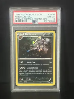 Pokemon Umbreon XY96 XY Black Star Promo Holo English PSA 8 (2016) - Image 1
