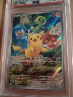PSA 9 Pikachu 027 Scarlet & Violet Paldea Evolved ETB Promo Card Holo SVP027 - Image 2