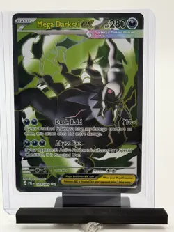 Mega Darkrai ex Full Art 101/084 Pitch Black PBL Ultra Rare Pokemon Card NM - Image 1