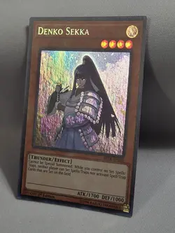 3 x YuGiOh TCG Denko Sekka - BLLR-EN052 - Secret Rare - 1st Edition NM - Image 4