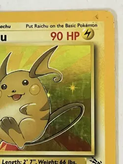 Raichu 14/62 Fossil Set Rare Holo Vintage Pokemon TCG Card HP - Image 4