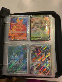 Pokemon Card Binder Lot 180+ Cards Holos Rev Holos Promos & Binder - Image 3