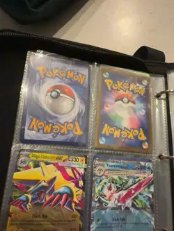 Pokemon Card Binder Lot 180+ Cards Holos Rev Holos Promos & Binder - Image 5