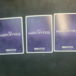 Disney Mirrorverse Weiss Schwarz JP lot of 3 SR cards - Image 5
