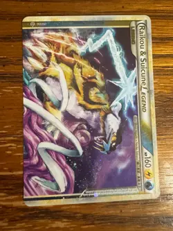 Raikou & Suicune Legend Top Card Pokemon Unleashed 92/95 HP/NM - Image 1