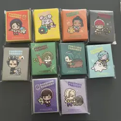 Pokemon Trainers Chibi Set - Scarlet Violet Card Sleeve 64ct Chinese Exclusive - Image 1