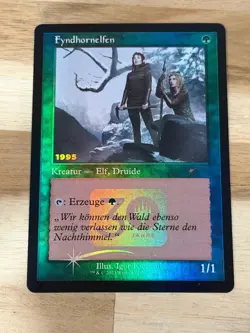 Magic The Gathering MTG Card German 30th Anniv 3/30 Fyndhornelfen Promo Foil NM - Image 1