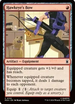 X 1 Hawkeye's Bow NM-M Marvel Super Heroes 132 MTG Magic The Gathering - Image 1