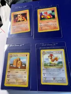 Pokemon Shadowless Base Set 4 CARDS NEAR MINT - Image 1
