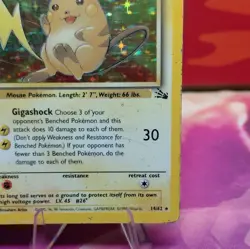Pokemon TCG Raichu Fossil 14/62 Holo Rare 90 HP Eng 1999 Unlimited WotC - Image 5