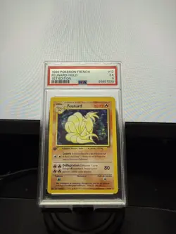 PSA 5 Pokemon TCG 1999 Base Set French 1st Edition Ninetales Holo 12/102 - Image 1