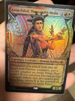 Anim Pakal, Thousandth Moon Showcase Foil Ixalan LP x1 MTG Magic: the Gathering - Image 1