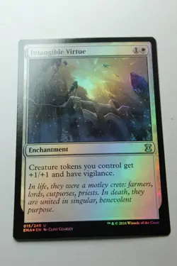 MTG Intangible Virtue x1-Foil -Eternal Masters-Lightly Played - Image 1