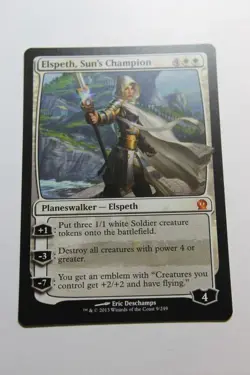 MTG Elspeth Sun's Champion x1- -Theros-Lightly Played - Image 1
