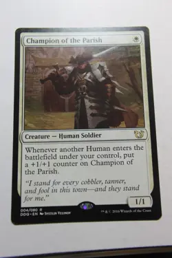 MTG Champion of the Parish x1- -Duel Decks: Blessed vs. Cursed-Lightly Played - Image 1