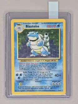 Pokemon TCG Blastoise 2/102 Holo Card Base Set Mint - Image 1