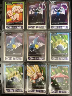 Pokemon Bandai Carddass Lot 274 Cards File Green Red Set Japanese - Image 5