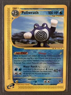 Pokemon TCG: Poliwrath 60/165 (2002) Expedition • Non-Holo Card - Image 1