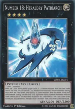 Number 18: Heraldry Patriarch - WSUP-EN004 - Super Rare - 1st Edition - Lightly - Image 1
