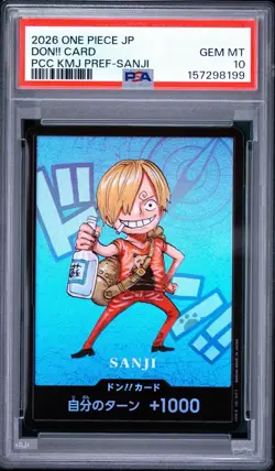 2026 ONE PIECE JPN COLLECTION KUMAMOTO PREFECTURE SPECIAL SANJI DON! CARD PSA 10 - Image 1