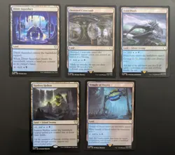 MTG Magic Set of 5 Dimir Dual Lands EDH Commander Deck Staples Blue Black Mana - Image 1