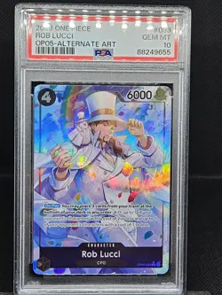 2023 One Piece Awakening of the New Era OP05 SR Alt Art Rob Lucci PSA 10 💎 - Image 1