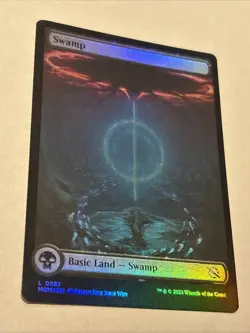 Swamp (0287) - NM/LP Foil Land : March of the Machine - Image 1