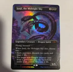 Junji, the Midnight Sky (Borderless 409) FOIL Kamigawa: Neon Dynasty Crisp - Image 1