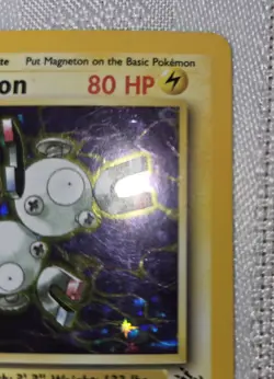 Magneton Pokemon Card Game HOLO 1st Edition Fossil 11/62 TCG 1999 Holographic LP - Image 4