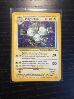 Magneton 11/62 Pokemon Fossil 1999 - Image 1