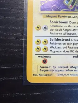 Magneton 11/62 Pokemon Fossil 1999 - Image 5